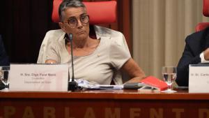 La consellera de Salut, Olga Pané, este jueves en el Parlament.