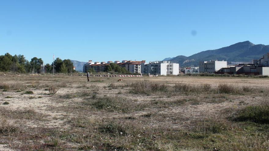 Imagen de los terrenos en los que se ubicará la pista de BMX