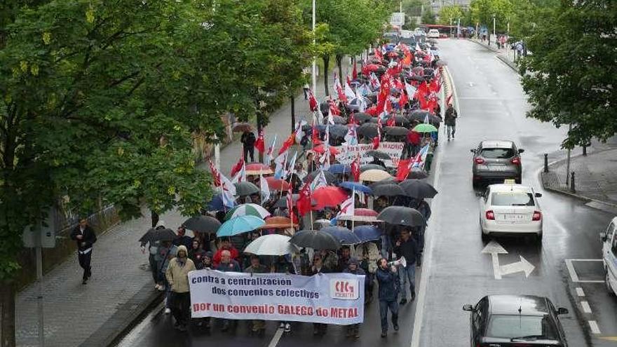 Un momento de la manifestación.