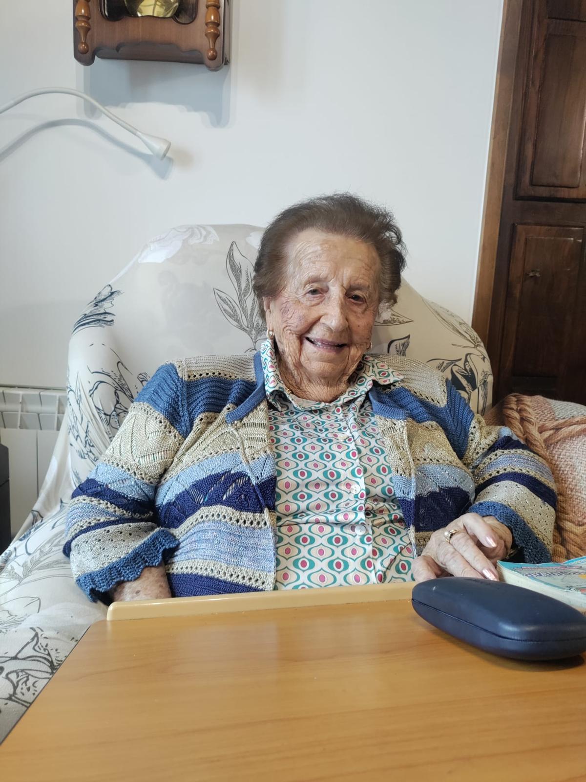 Amelia Suardíaz, en Lué.