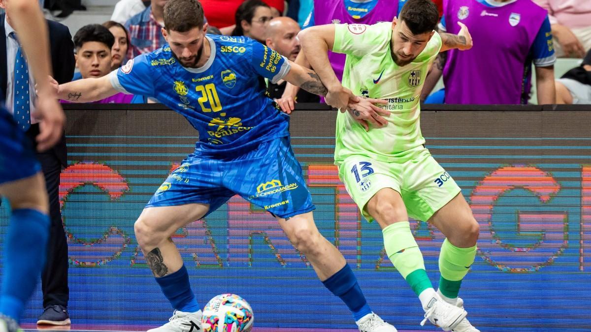 Catela, en un acción de la semifinal ante el Peñíscola