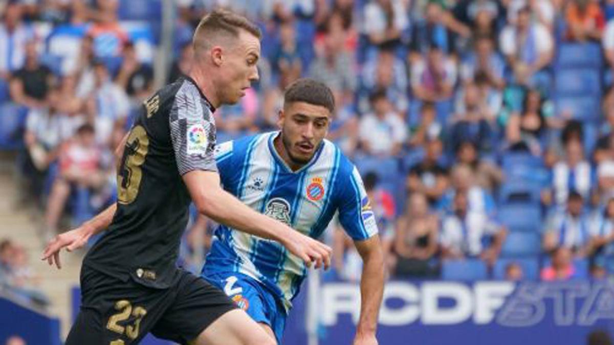 Carlos Clerc durante el encuentro ante el Espanyol