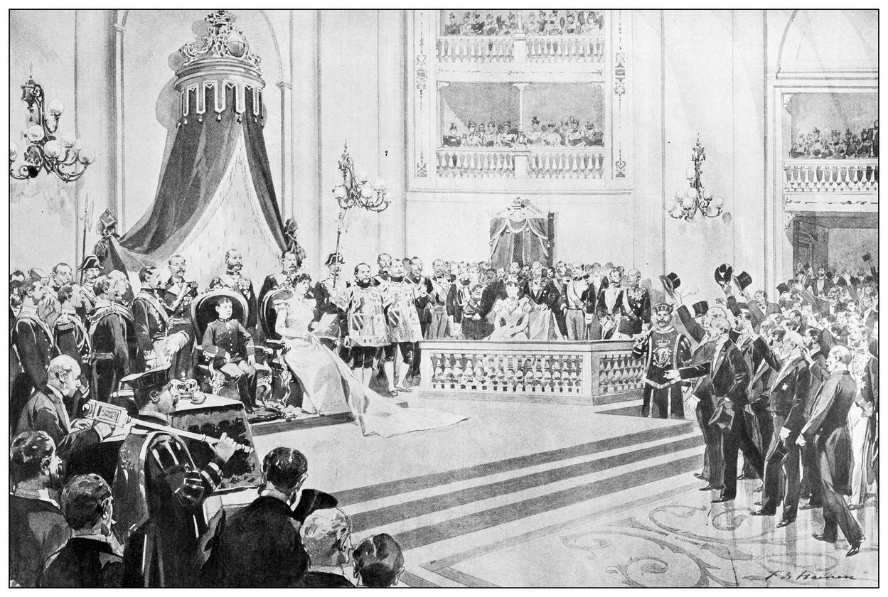 La reina de España en 1898