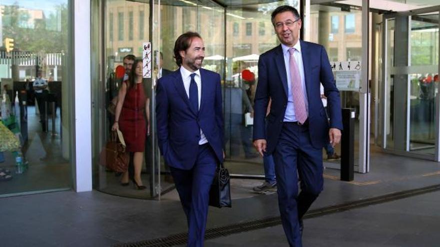 Bartomeu acude a los juzgados para declarar sobre el caso de los columbarios