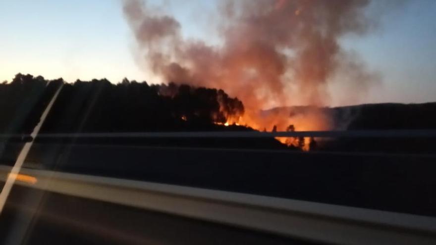 Imagen del incendio de Taboada. // FdV