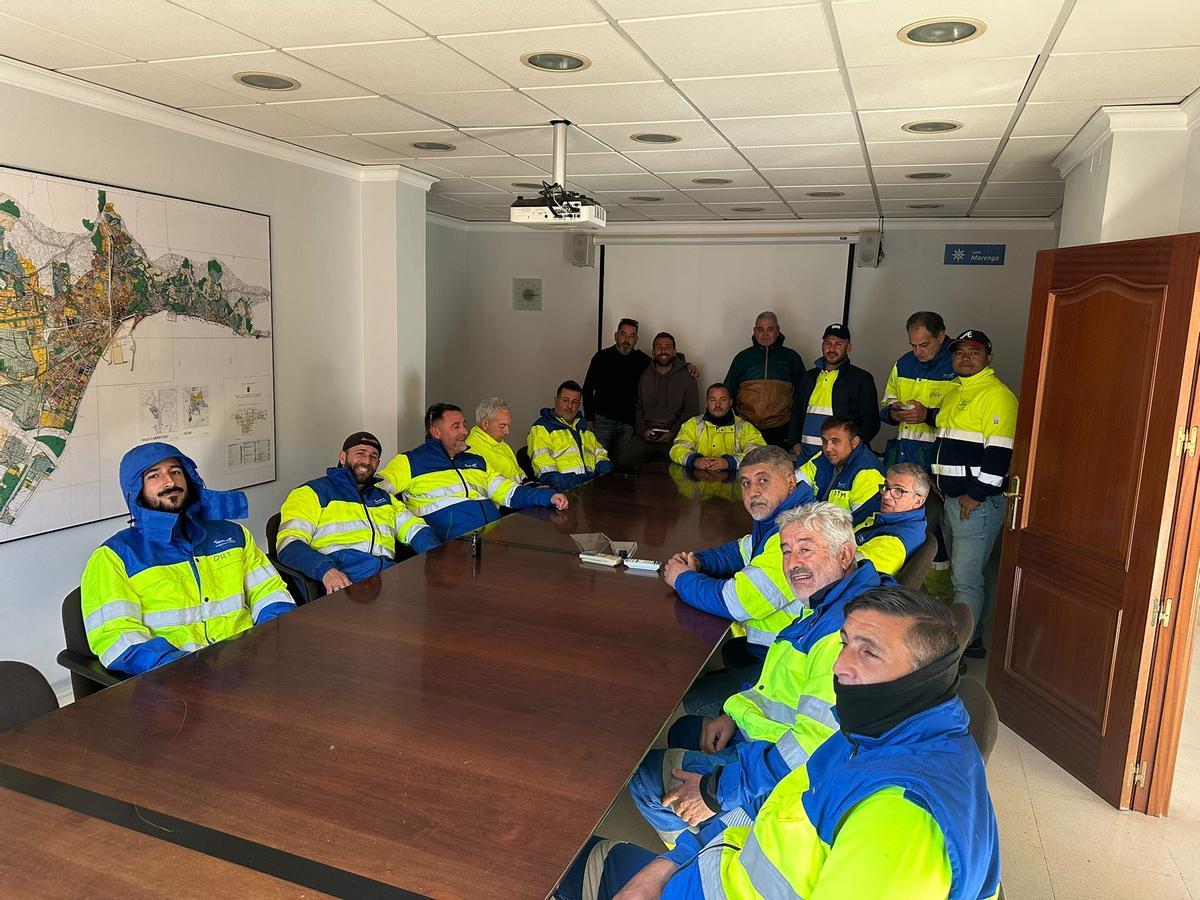 Encierro indefinido de los trabajadores del alcantarillado de Málaga.