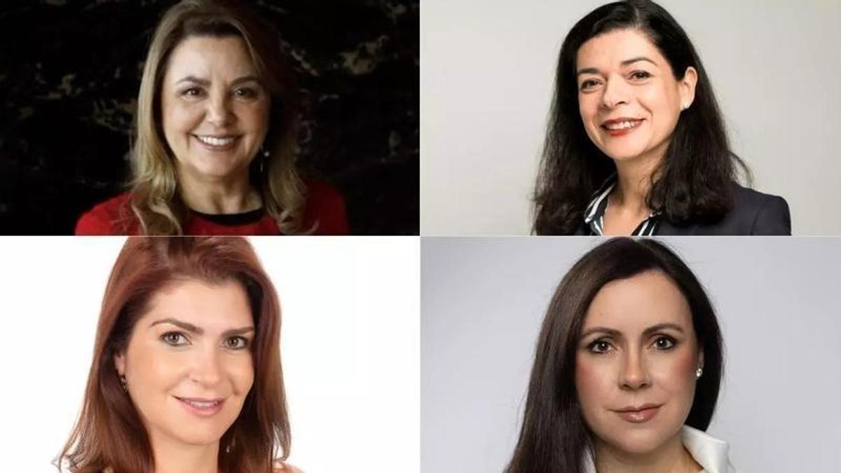 Arriba a la izquierda Álvarez; a su lado, Gil; y abajo Fernández y Angola.