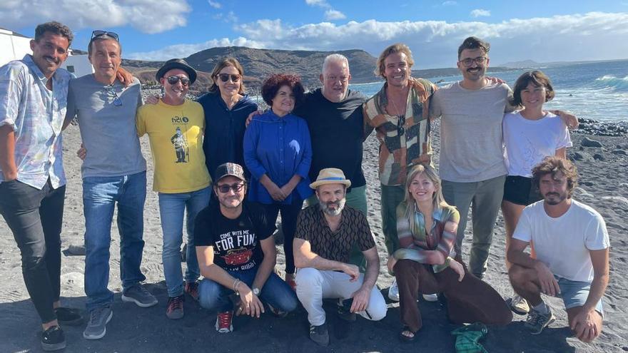 El jurado del festival de cine de Lanzarote, en El Golfo.