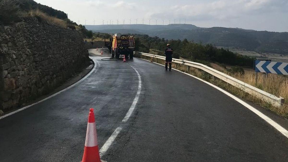 Labores de limpieza de la zona.