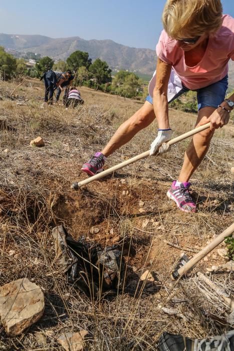 La Tercera Edad participa en la plantación de un centenar de árboles