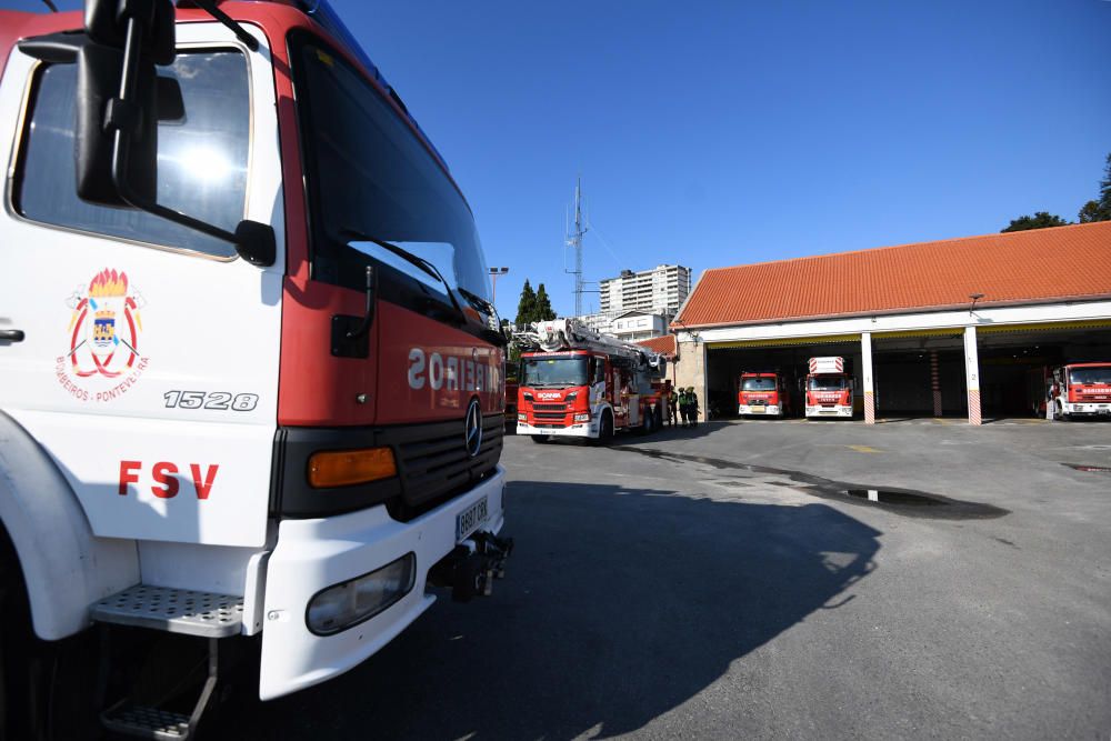 Los bomberos de Pontevedra, pioneros en equipación tecnológica