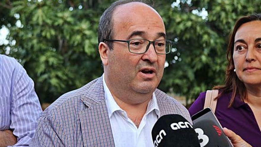 Miquel Iceta va assegurar que el PSC està obert al diàleg.