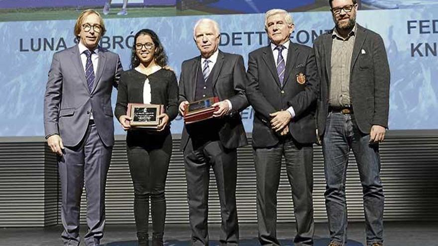 Bernardino Jaume, Odette Font, Federico Knuchel, Gonzaga Escauriaza y Antoni Noguera.