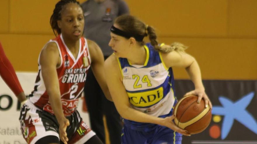 Sydney Wiese en el partit entre el Cadí la Seu i el Citylift Girona