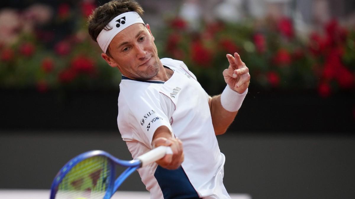 Ruud, en una acción del partido