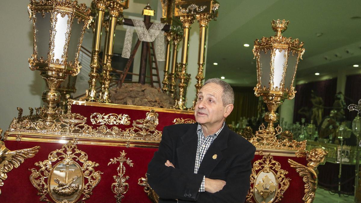 El presidente de la Junta Mayor de la Semana Santa de Orihuela, José Sáez Sironi, en una imagen de archivo.