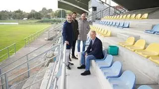 Siero repara las gradas del campo de fútbol de El Berrón