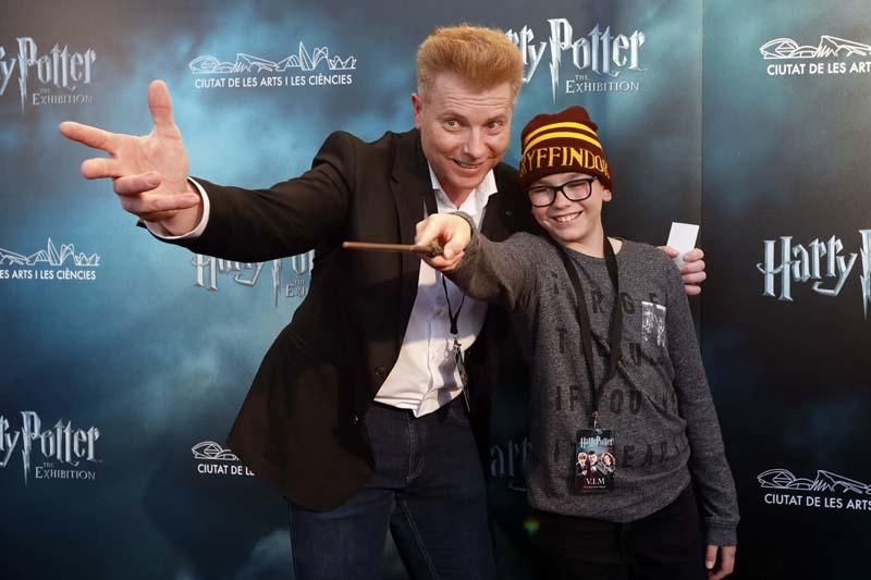 Photocall de la inauguración de la exposición de Harry Potter en València