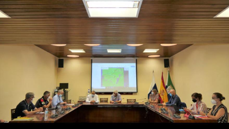 Un momento de la reunión en El Hierro.