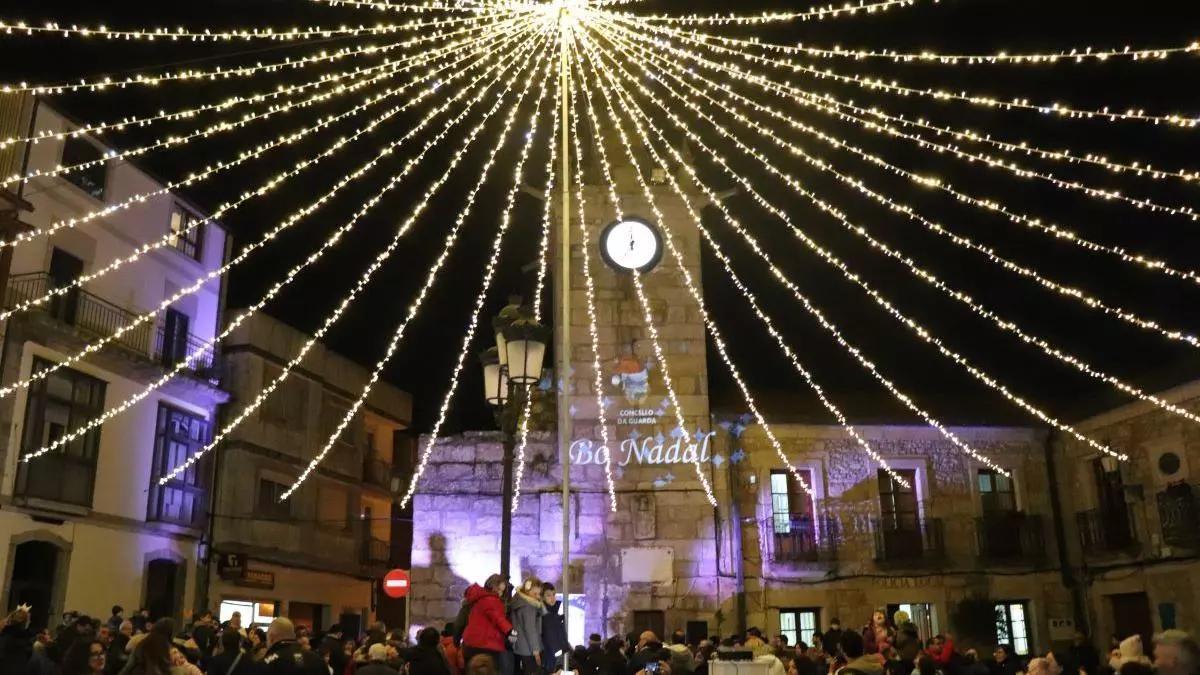 Iluminación navideña en A Guarda