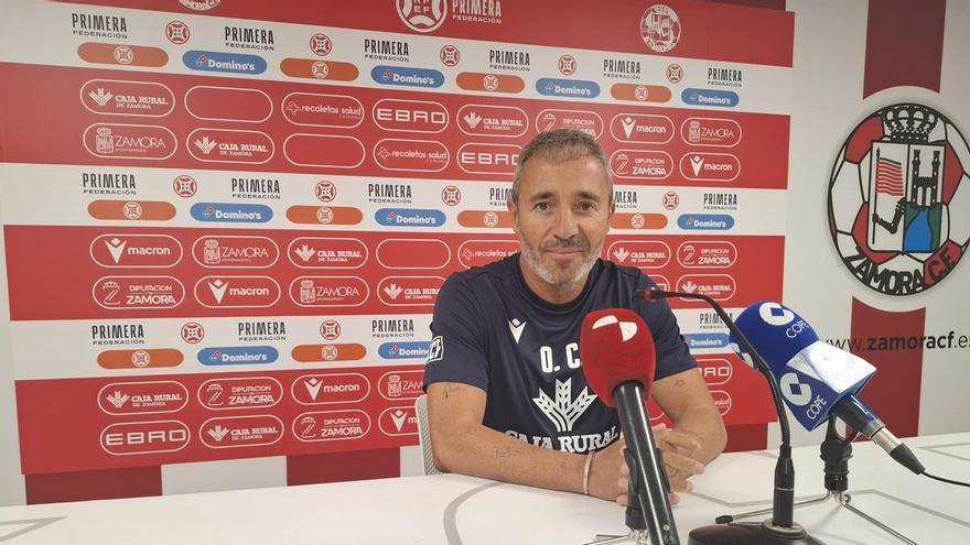 Óscar Cano, entrenador del Zamora CF: "Hay mucha ilusión puesta en lo que viene"