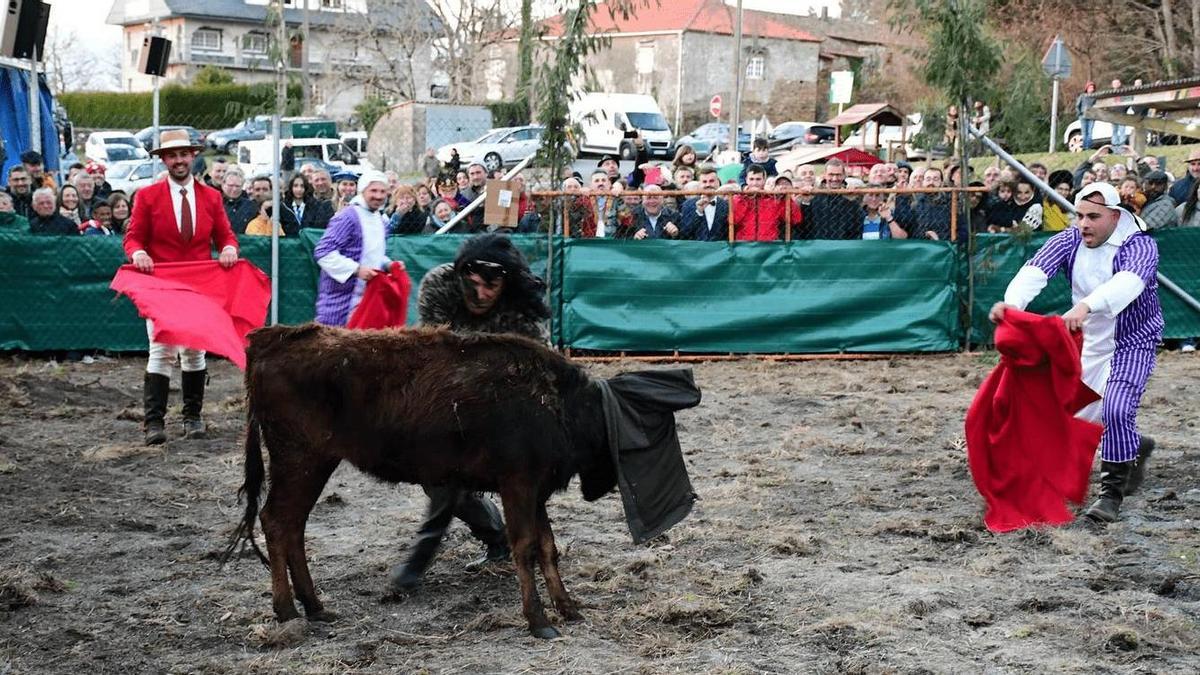 Una de las imágenes del festejo taurino aportadas por Galicia Mellor sen Touradas.