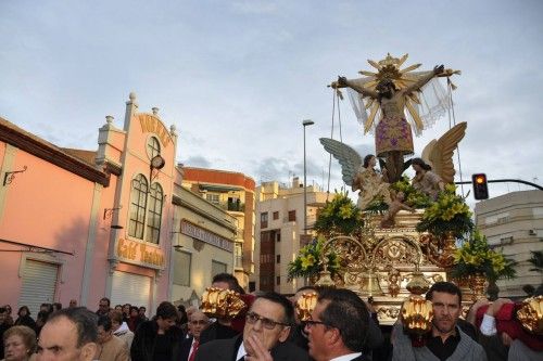 Regreso del Santo Cristo hasta su ermita desde San Jose Obrero en Cieza