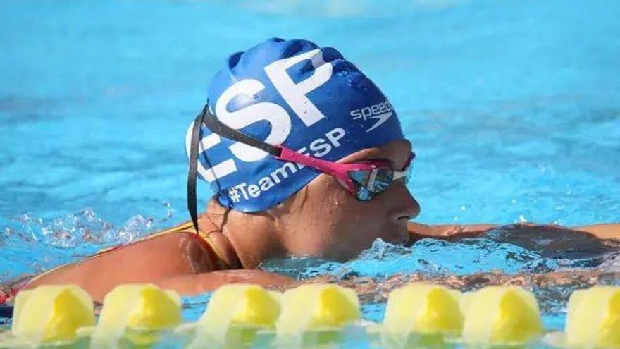 Ángela Martínez, dos oros y una plata con España en la Flanders Swim Cup de Amberes