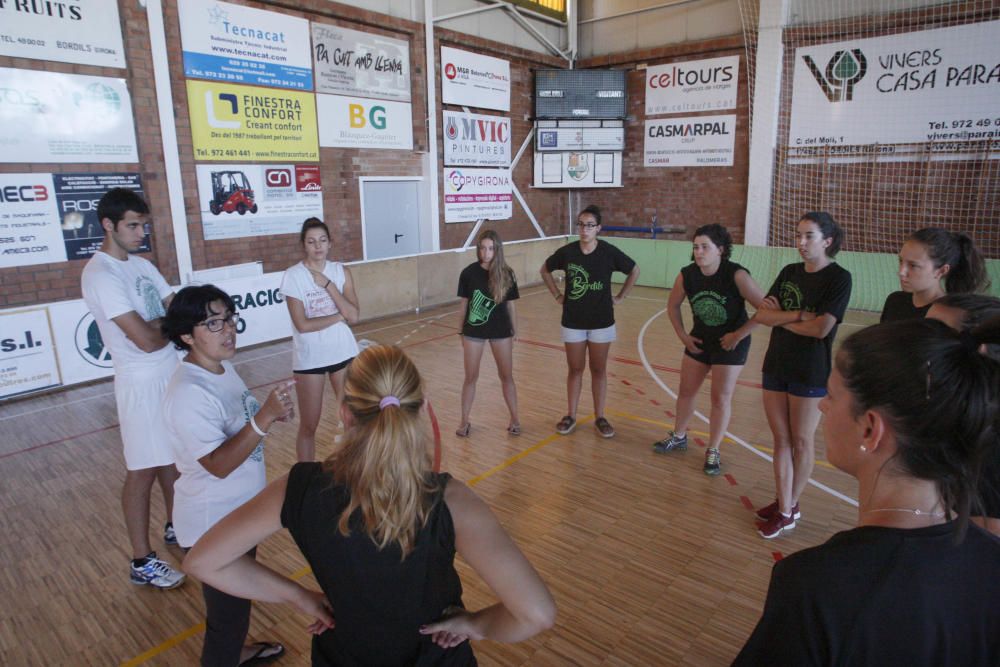 Primer entrenament del Bordils de vòlei