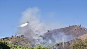 Imágenes del Incendio que recorre la sierra de Collserola