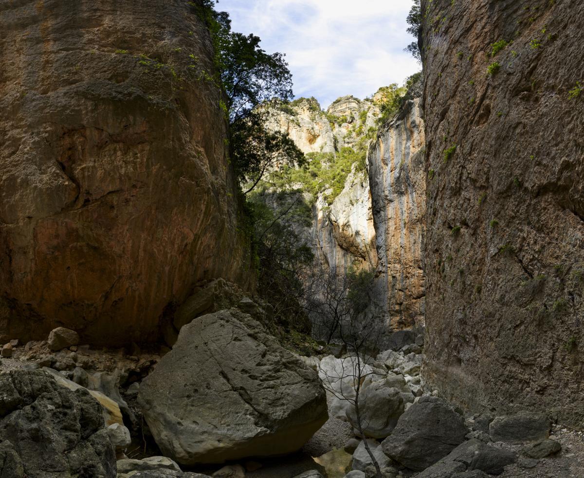 Vista desde el interior de la Garganta Verde