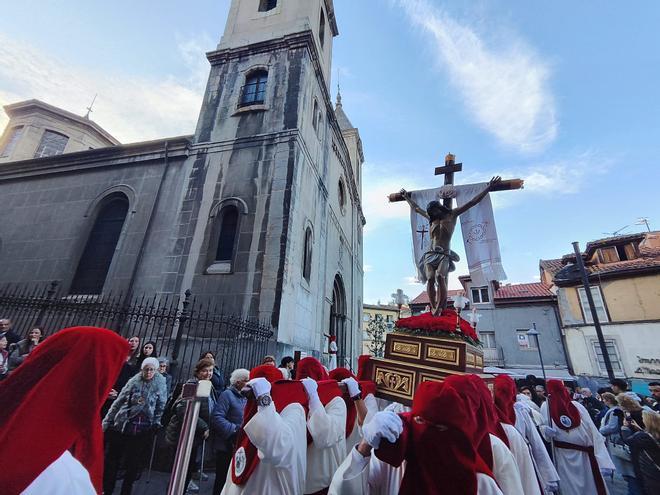 La procesión de las Siete Palabras de Grado, en imágenes