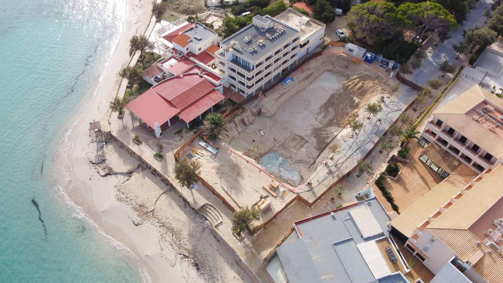 Paralizada la obra de un hotel de lujo en Formentera por incumplir las medidas de seguridad