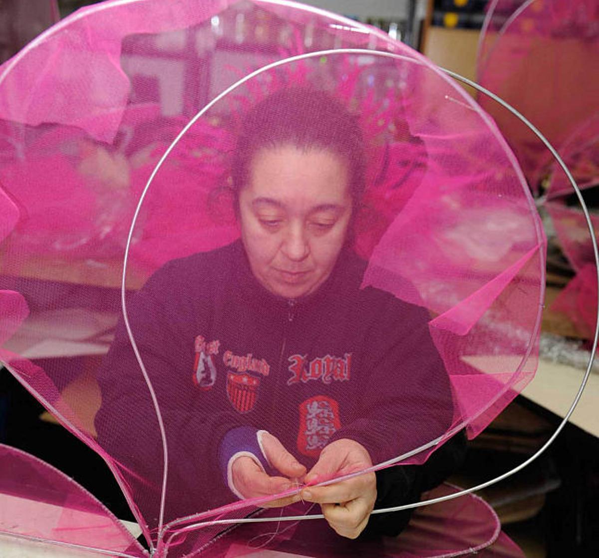 Reina del Carnaval sólo en el taller