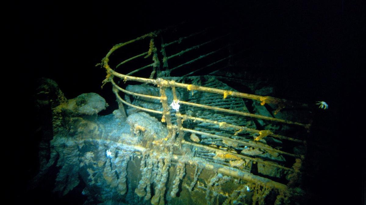 Imatge de la proa del Titanic