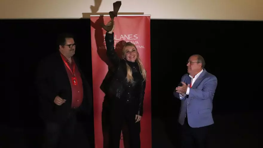 Cayetana Guillén-Cuervo rep el Premi d'Honor del Festival Internacional de Cinema de Blanes