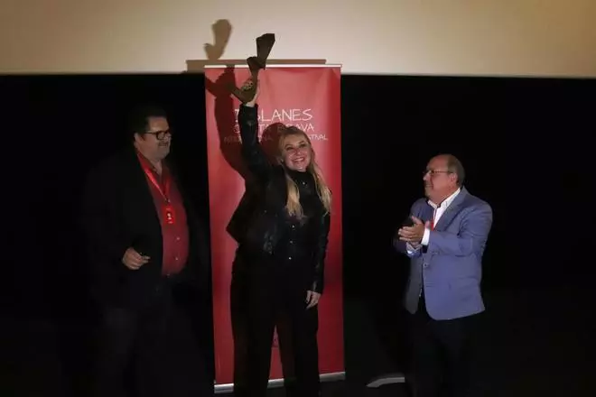Cayetana Guillén-Cuervo rep el Premi d'Honor del Festival Internacional de Cinema de Blanes
