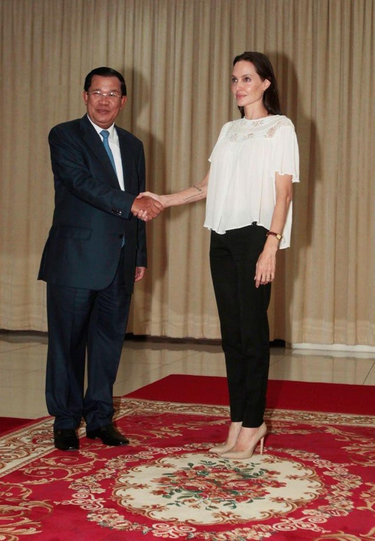 Angelina Jolie ha visitado al Primer Ministro de Camboya
