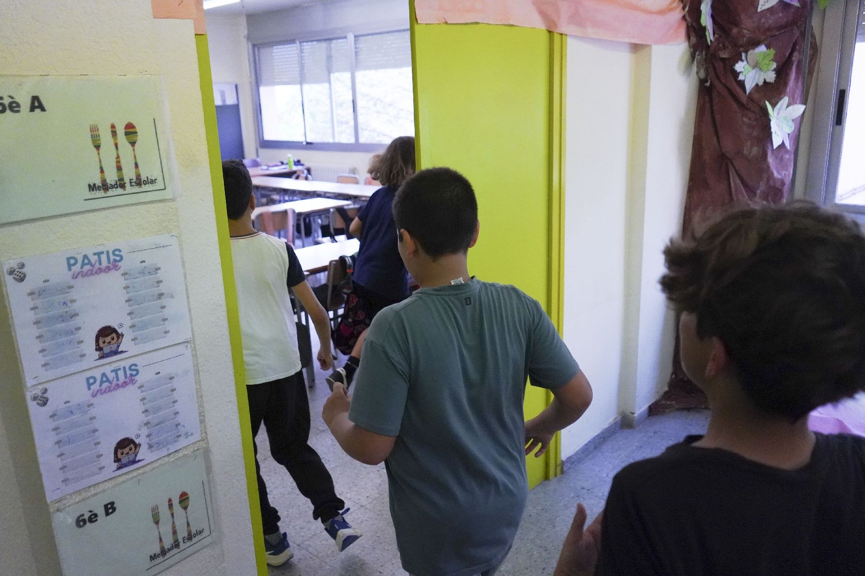 Prova de sirenes per risc químic de Protecció Civil a l'Escola Sant Vicenç de Castellet