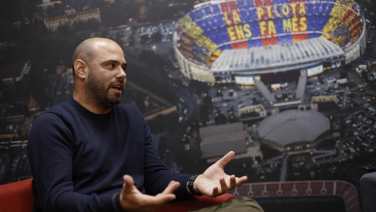 Markel Zubizarreta durante un entrevista.