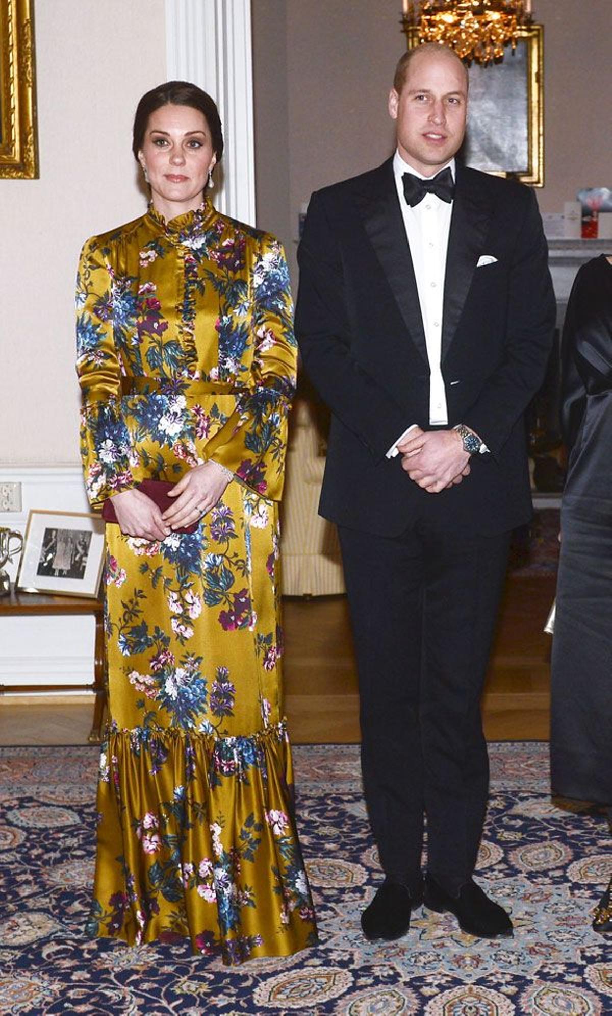 Kate Middleton junto al príncipe Guillermo en Suecia