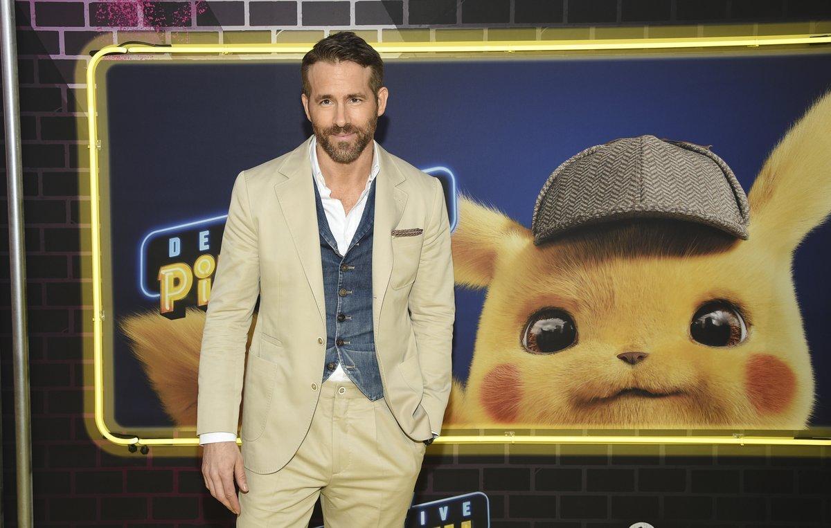 Actor Ryan Reynolds attends the premiere of Pokemon Detective Pikachu at Military Island in Times Square on Thursday, May 2, 2019, in New York. (Photo by Evan Agostini/Invision/AP)