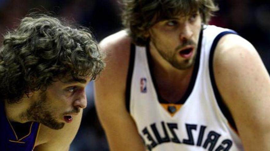 Los hermanos Marc y Pau Gasol.