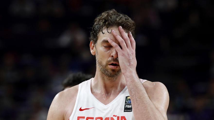 El pívot español Pau Gasol durante el partido de octavos de final del Eurobasket 2017 que España y Turquía disputaron ayer en Estambul.