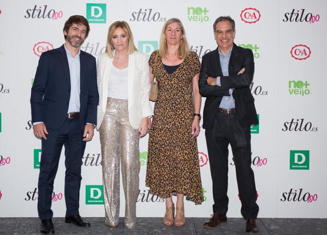 Sergi Guillot, Sonia Fornieles, Gema Arcas y Carlos Bravo, en la fiesta de la revista Stilo