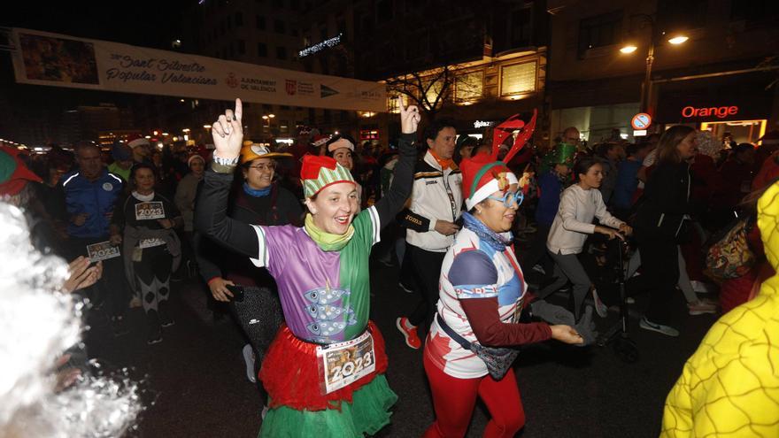 Más de diez mil corredores despidieron el año en la San Silvestre Valenciana