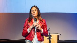 La consellera de Educació i FP, Esther Niubó, este mes de abril en un acto público.