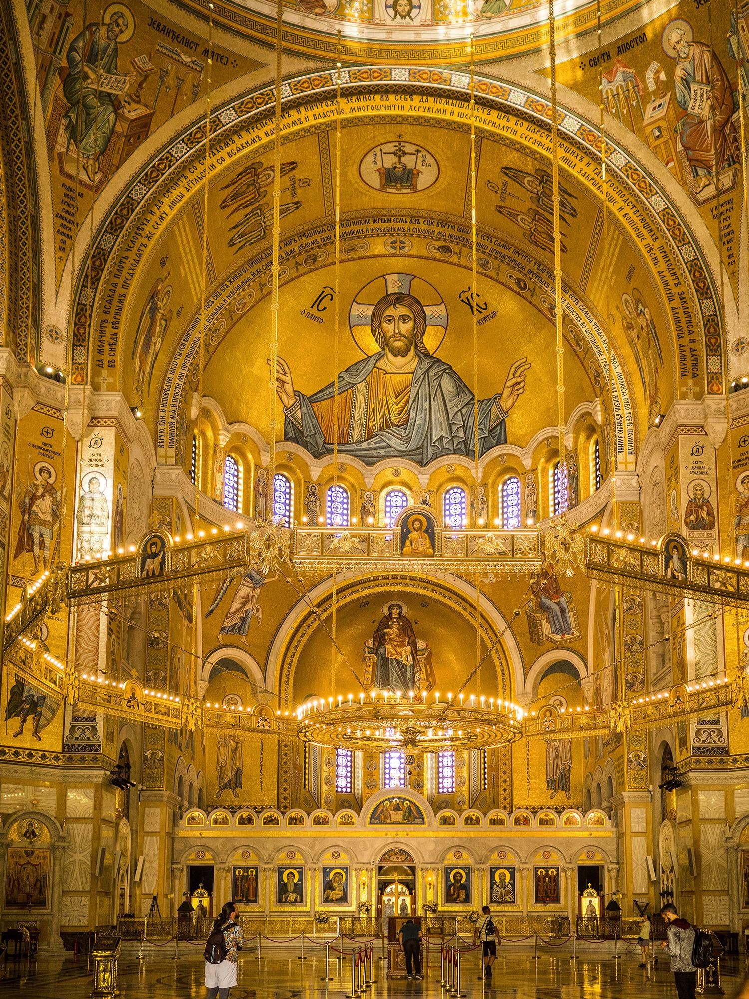 Imagen del templo de San Sava.