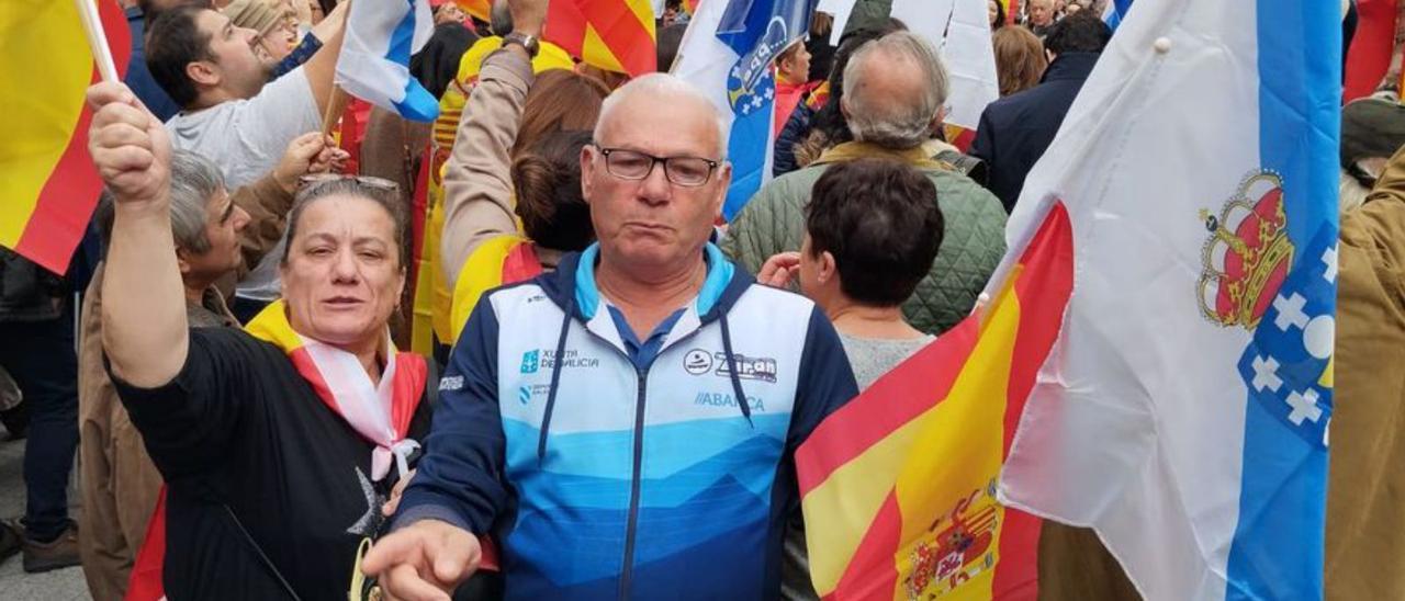 Verdeal acudió con más militantes del PP moañés.   | // FDV