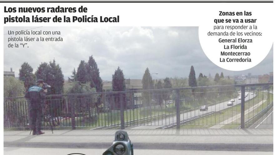 La Policía Local de Oviedo comenzará a usar una pistola láser para multar excesos de velocidad